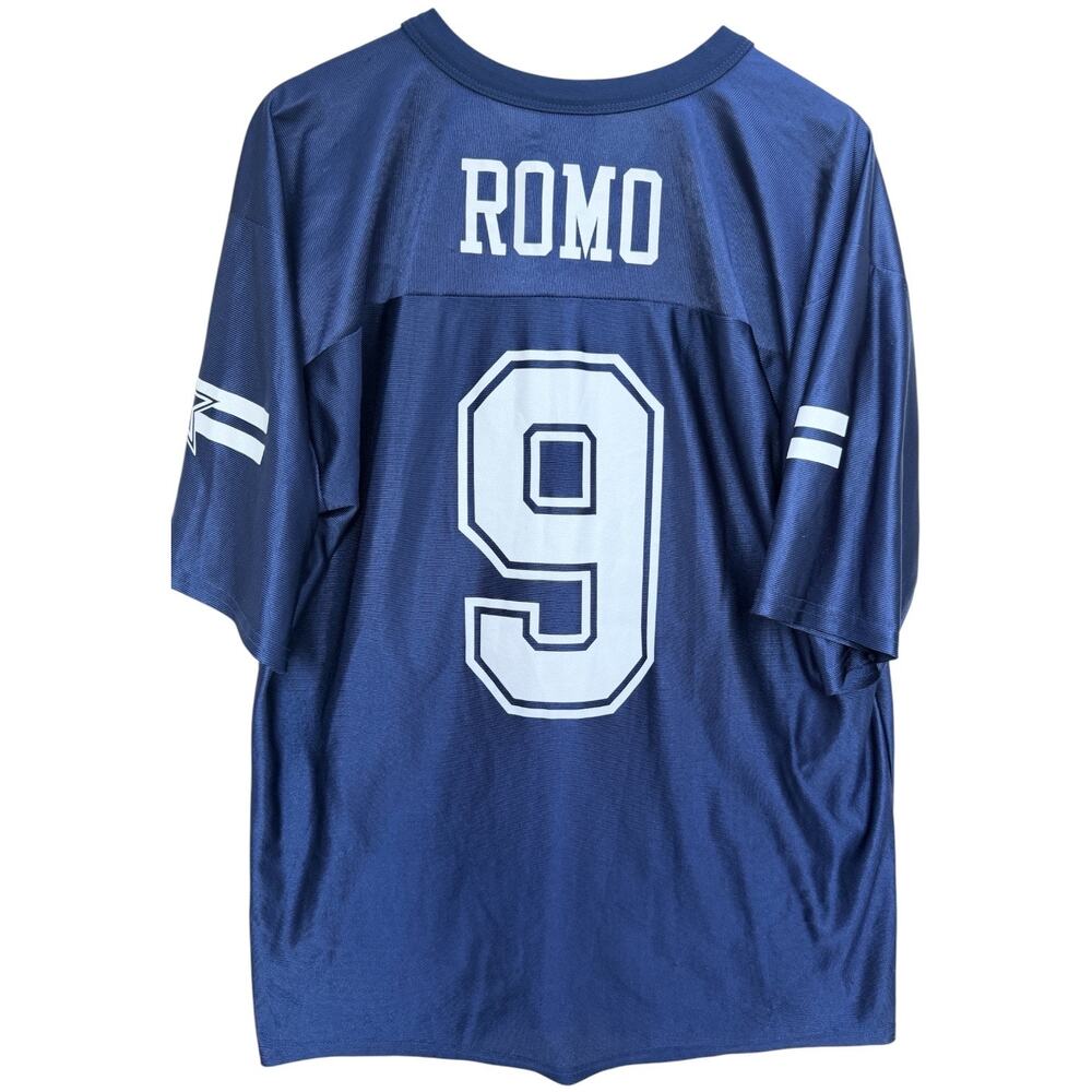 Dallas Cowboys Tony Romo #9 Jersey Mens Large Blue NFL Football Shirt - Picture 2 of 5